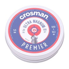 Crosman Premier Domed .22 5.5mm 14.3gr Airgun Pellets 500 Tin