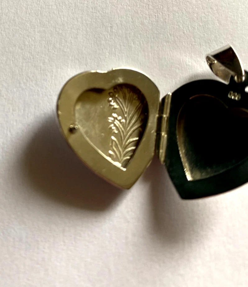 Pendentif en argent massif  porte photo - Photo 3/4