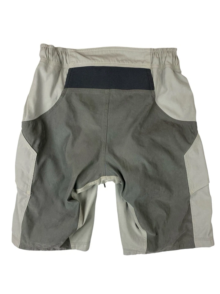 Shorts de ciclismo Fox Racing masculino MTB cinza tamanho 30 forro assento acolchoado cordão - Imagem 2 de 4