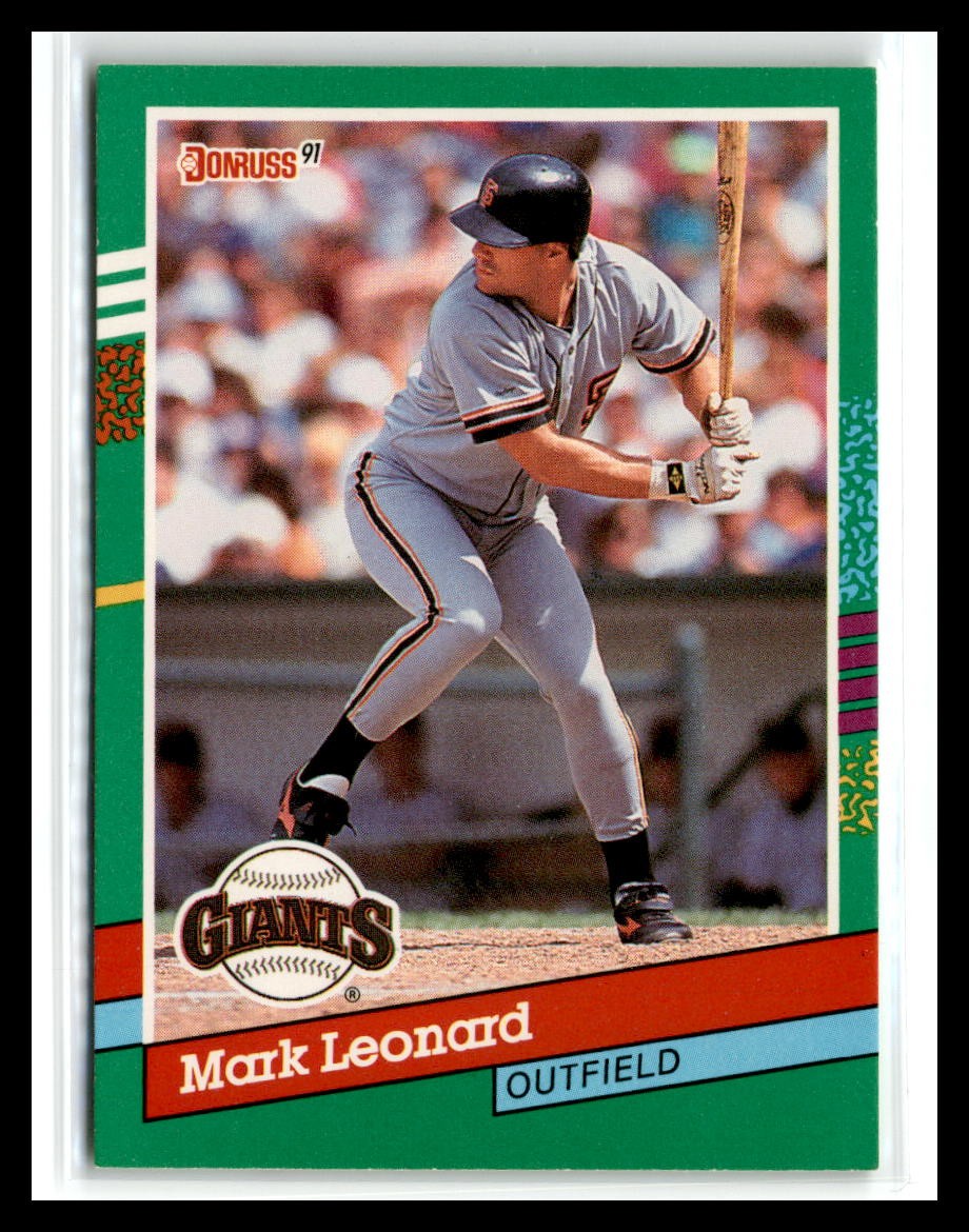 Mark Leonard 1991 Donruss #526a RC San Francisco Giants