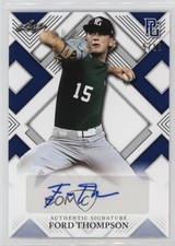 2023 Leaf Perfect Game National Showcase Blue 5/15 Ford Thompson Auto 8d2