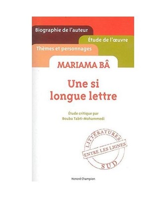 Une si longue lettre de Mariama Bâ, Tabti-Mohammedi, Bouba