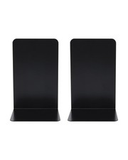 1 Pair Heavy Duty Metal Bookends Decorative Book Ends Office Stationery Hold 