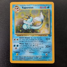 Unlimited Vaporeon - Jungle - Holo - #12/64 - Vintage Pokémon Card 1999 WOTC NM