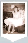 Vintage Polaroid Photo Teenage Girl Prom Dress 1960's Found Art DST31 b