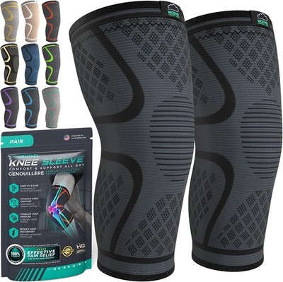 Modvel Kniebandage Set Stabiler Halt Sport Training Fitness Wandern