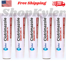 5 Pack Antifungal Cream 1 Athlete Foot Jock Itch Ringworm Treatment