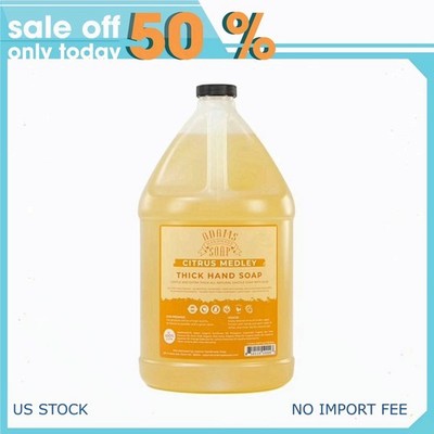 Citrus Medley Organic Liquid Castile Hand Soap 1 Gal Refill Adams Handmade Soap