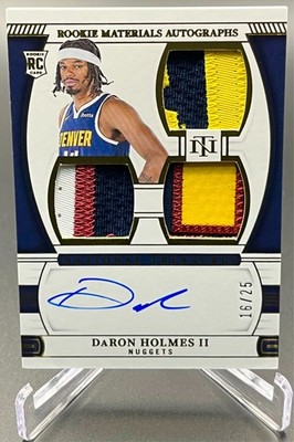 2024-25 National Treasures DaRon Holmes II RPA RC Triple Patch 