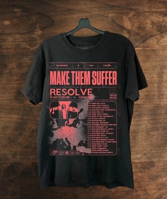 Make Them Suffer Tour 2025 Black Cotton T Shirt Full Size S-5XL BL2052