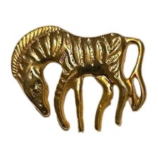 Zebra Pin Gold Very Nice Look