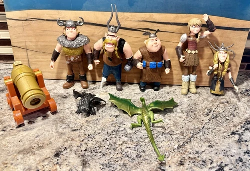 How to Train Your Dragon PVC 5" Figure Lot Of 8 Hiccup Gobber Stoik Dreamworks