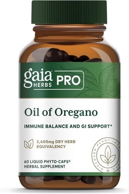 Gaia Herbs Oil of Oregano Immune & GI Support w/ Carvacrol & Thymol Antioxidants