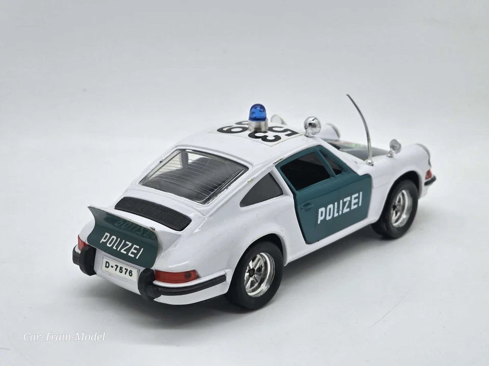 Porsche 911 Polizei - Polistil 1:25 1/25 1-25 RARE! Vintage - Immagine 2 di 4