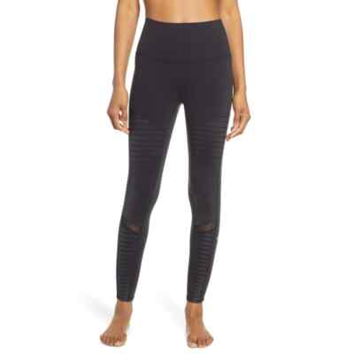 Alo Yoga High Waist Moto 7/8 Leggings in Gray Women's Size S | eBay