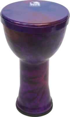 Toc Freestyle Lightweight Djembe, 9'' Hand-painted Head, 16'' Tall, PVC Constru...