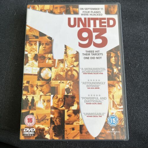 United 93 DVD Historical Action Plane Hijack Film Reg 4 Excellent Condition  - Picture 1 of 4