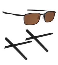 Black Replacement Ear Socks for Oakley Barrelhouse OX3174 Non-Slip Temple Tips