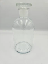 apothecary glass bottle with stopper