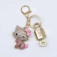 Authentic Louis Vuitton Lock & Key with unbranded Bagcharm, Keycharm, Keychain