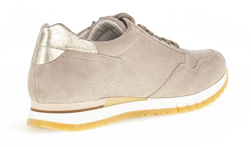 Gabor Comfort Halbschuh 86 378 31 Beige Nubukleder Schnürschuh Sneaker Einlage - Imagen 4 de 5