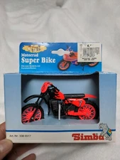 RARE VINTAGE 80s-90s DIE CAST MOTORCYCLE MINI METALLS SIMBA TOYS IMPORT #7 BIKE