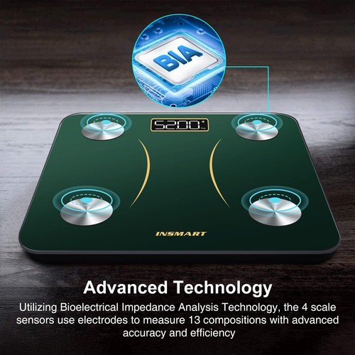 INSMART Scales for Body Weight, Bluetooth Body Fat Scales, Smart Digital Bathroo - Picture 2 of 7