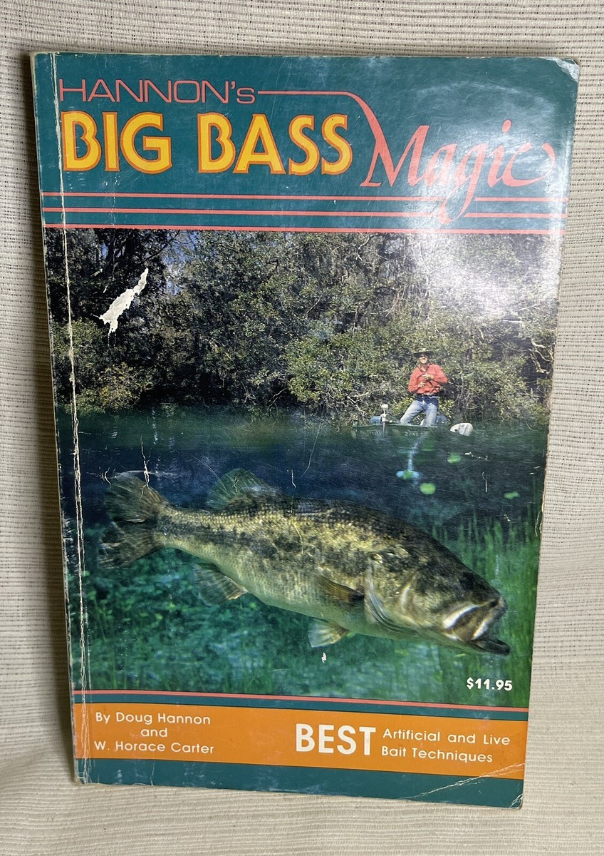 Hannon's Big Bass Magic HTF Hannon's Fishing Book By Hannon