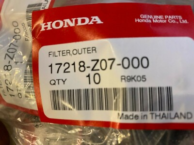 #ad 10 Genuine Honda 17218 Z07 000 Air amp; Outer Filter $59.99