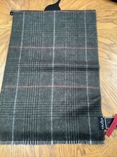 MEN'S FRAAS THE SCARF COMPANY MADE IN GERMANY OLIVE/RUST PLAID 78" x 13"
