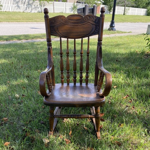 vintage-antique-child-s-wooden-rocking-chair-hand-carved-in-excellent