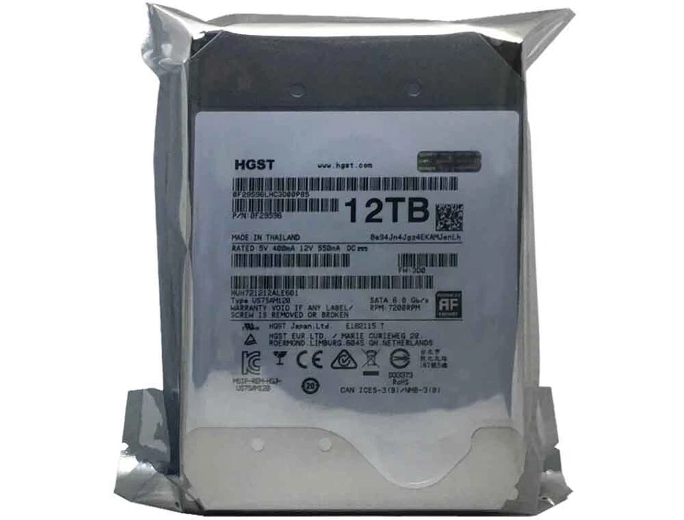 HGST Ultrastar DC HC520 12TB SATA 6Gb 256MB 3.5" Enterprise HDD- HUH721212ALE601 - Image 4 of 4