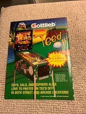 original 1993 11- 8.5 Tee d Off Gottlieb Pinb...