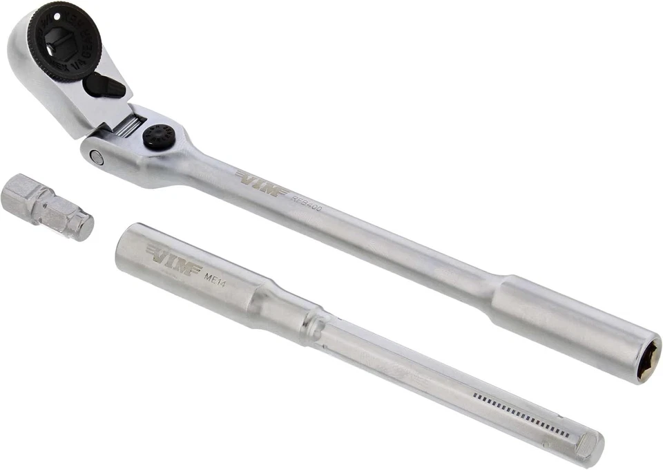 Versatile 3-Piece Ratchet Set with Flex Head & Extension for Professional Use - Image 3 of 4