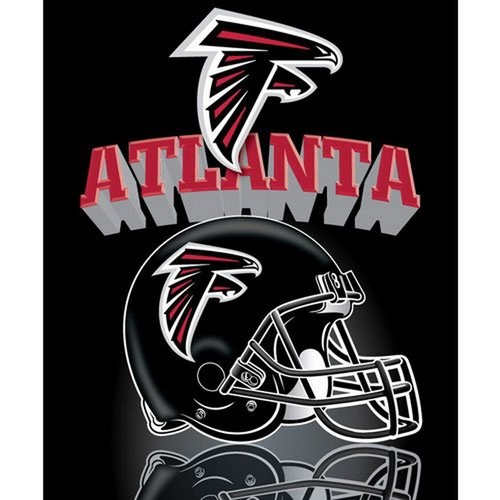 Atlanta Falcons Soft Fleece Blanket Throw Gridiron Logo NFL Licensed New - Picture 2 of 2