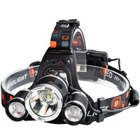 7 LED Scheinwerfer Stirnlampe Kopflampe Akku Wiederaufladbar Wasserdicht Retoo