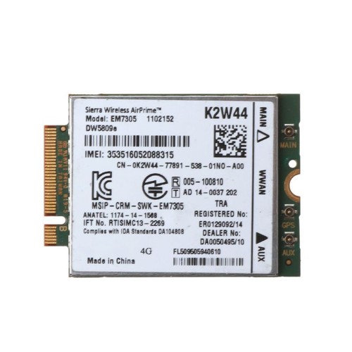 EM7305 DW5809E 4G LTE Wireless WWAN Module for M.2 Card For E7450 E7250/725