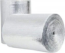Bubble FOIL REFLECTIVE Insulation Radiant Barrier 4ft x 10ft R7 Flame Resistant