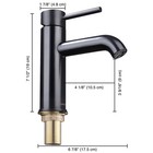 Aquaterior Bathroom Sink Faucet Single Handle Bronze CUPC NSF CEC Closeout — photo 8