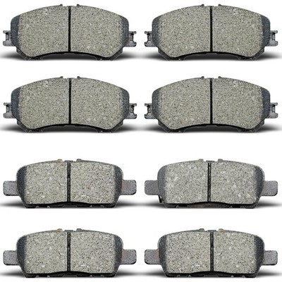Front Rear Brake Pads Compatible with 2014-2020 Nissan Qashqai,for 2014-2020 ...