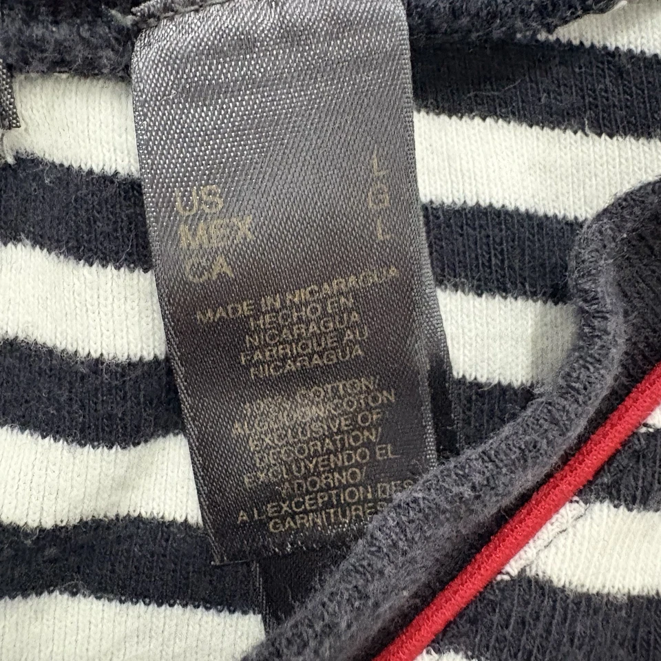 Camiseta bebé a rayas bandera Liz Claiborne Y2K para mujer L 4 de julio vibraciones retro EE. UU. Foto 4 de 4