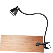 Clamp Desk Lamp, Clip on Reading Light, 3000K-6500K Adjustable Color 