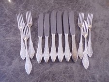 Wilkens Hanseat Friesenmuster Vorspeisenbesteck 6 Personen 12 Teile Silber 90er