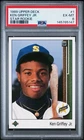 Ken Griffey Jr. Rookie 1989 Upper Deck #1 Star Rookie PSA 6 EX-MT Mariners HOF