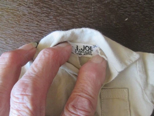 1970's HASBRO G I JOE ADVENTURE TEAM MINE SHAFT BREAKOUT TAN SHIRT HONG KONG