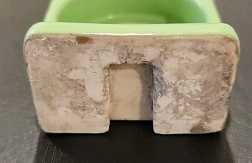 Винтажный жадеитовый керамический фарфоровый настенный стакан держатель для ванной зеленый - Изображение 4 из 4