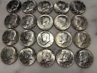 20 Kennedy 1968 D Half Dollars 40% Silver Very Good Condition # 32