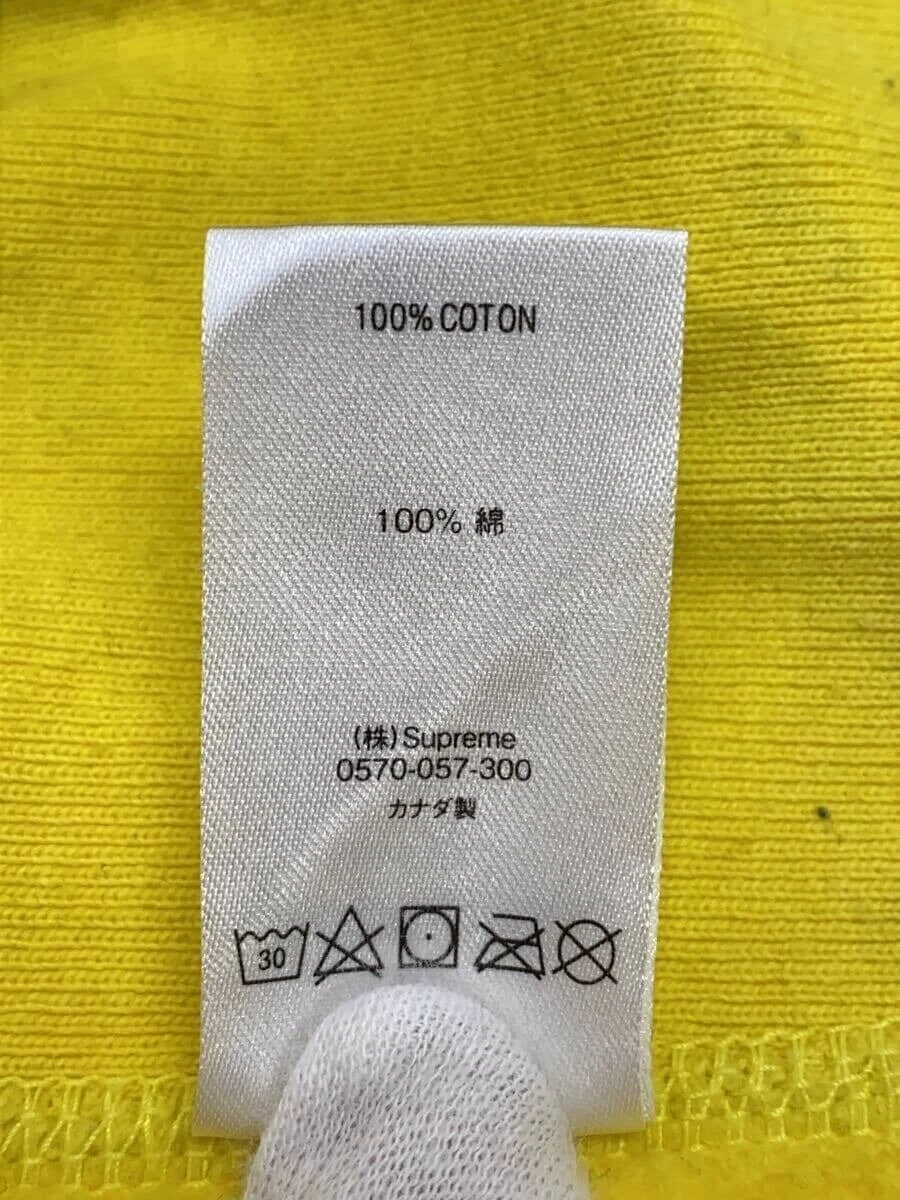 Felpa con cappuccio Supreme 23SS Small Box Logo M Cotone YLW