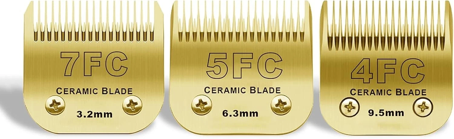 7FC/5FC/4FC Detachable Pet Dog Grooming Clipper Ceramic Blades Set,Compatible wi
Opens in a new wind