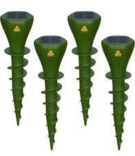 Mole Repellent Solar Powered, 4Pack Ultrasonic Deterrent, Snake, Groundhog,